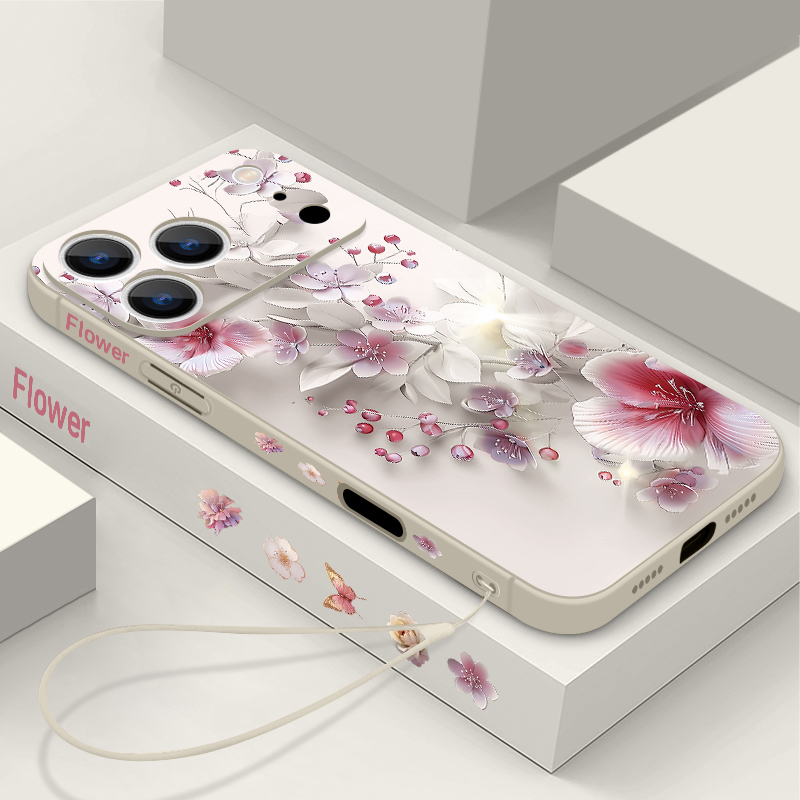 Pink White Flower Case For iPh - Phone Cases With Magsafe review and price