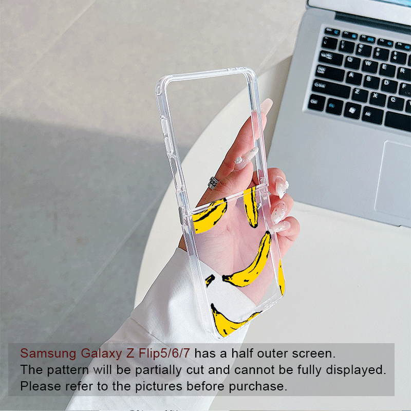 Funny Yellow Banana Fruit Prin - Phone Cases Z Flip 6 review and price