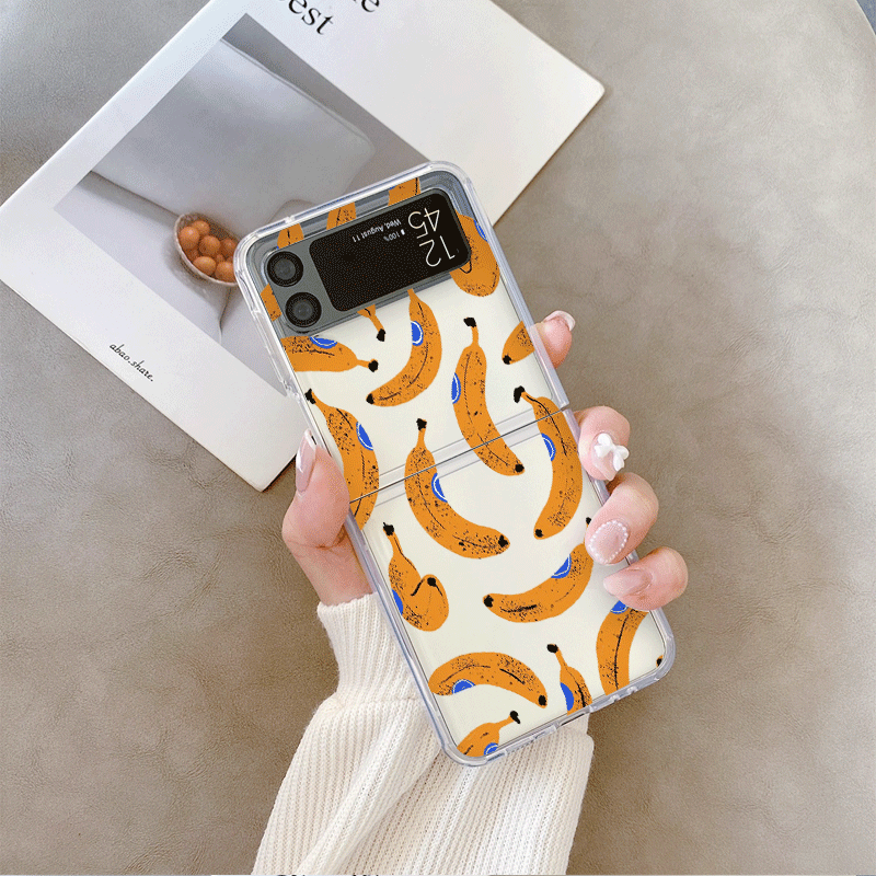 Funny Yellow Banana Fruit Prin - Phone Cases Z Flip 6 review and price