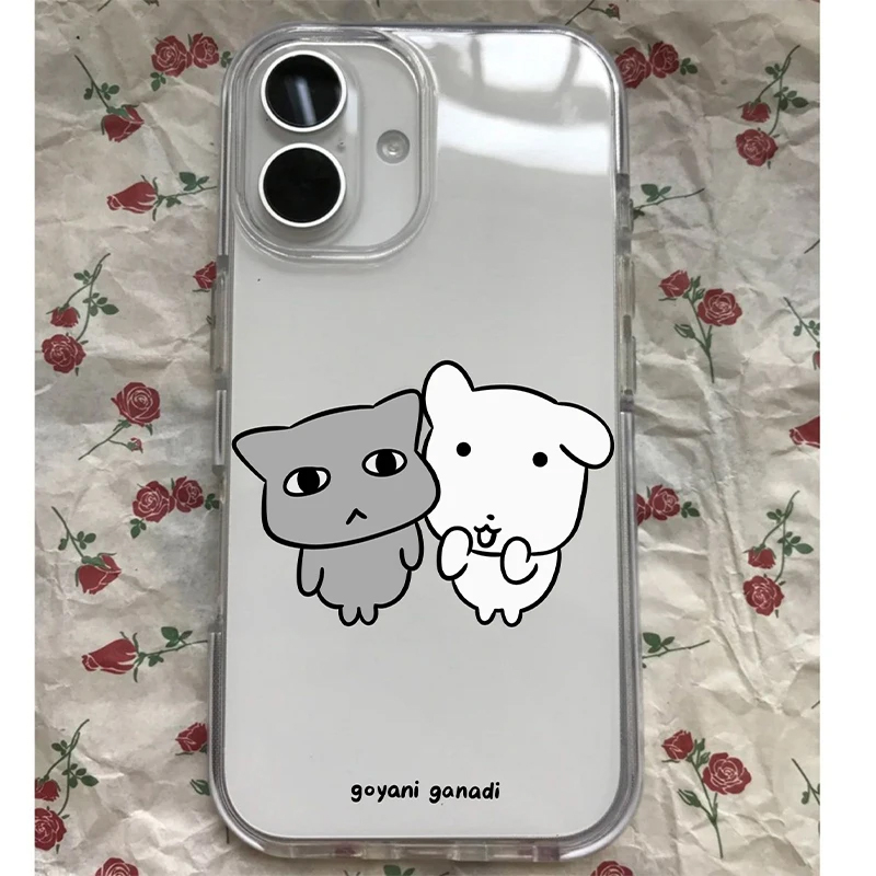 Korean Simple Cute Cartoon Pup - Phone Cases Cat review and price