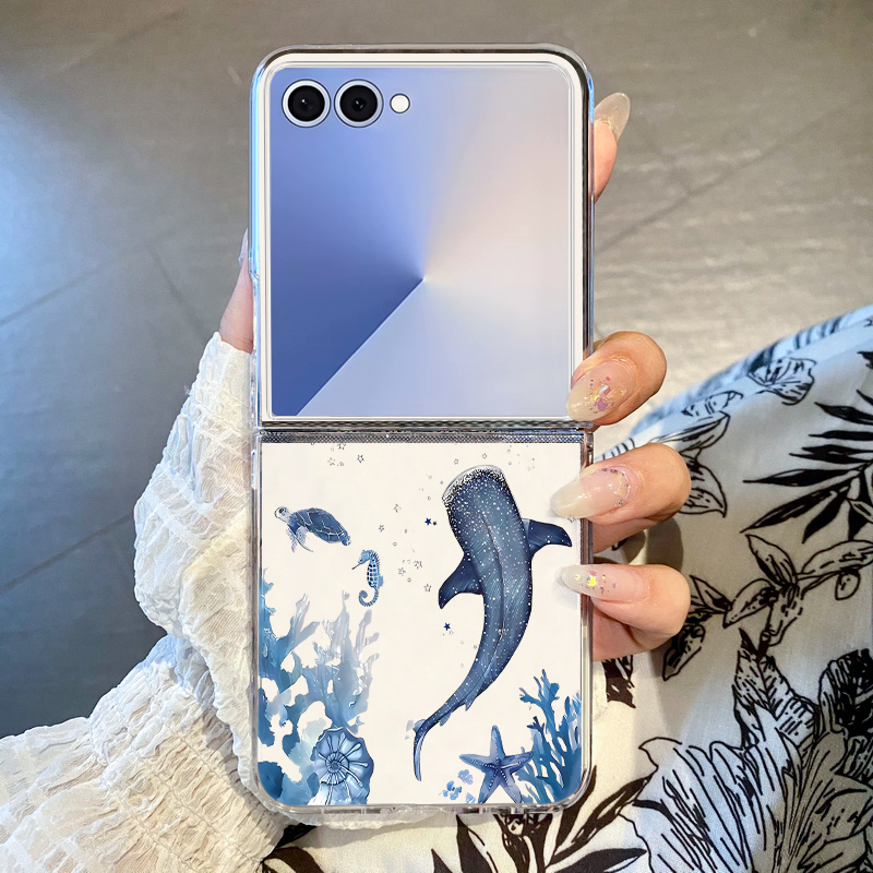 Whale Pattern Phone Case For S - Phone Cases Z Flip 6 review and price