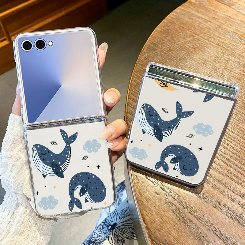 Whale Pattern Phone Case For S - Phone Cases Z Flip 6 review and price