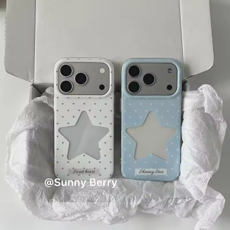 Minimalist Fresh Blue and Whit - Phone Cases Polka Dot review and price