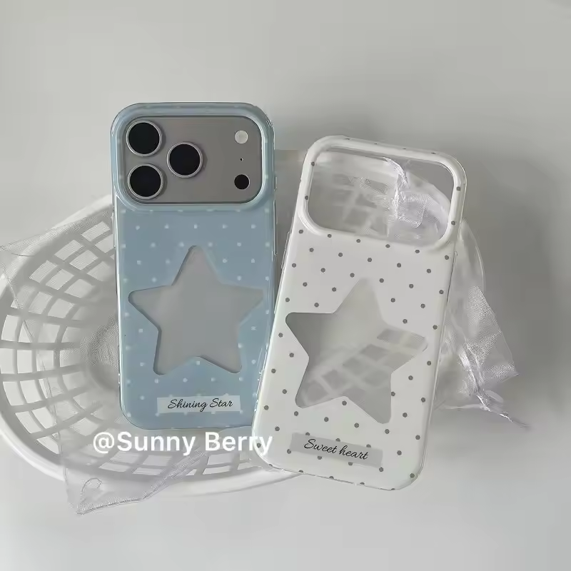 Minimalist Fresh Blue and Whit - Phone Cases Polka Dot review and price