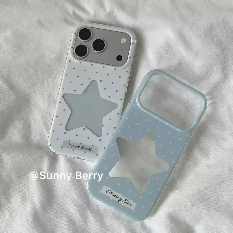 Minimalist Fresh Blue and Whit - Phone Cases Polka Dot review and price