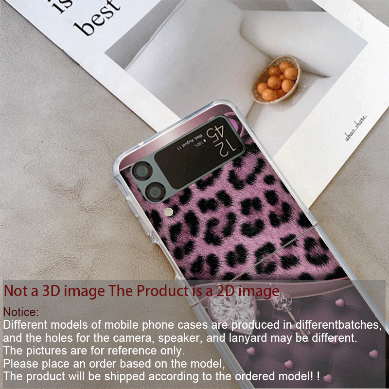 Creative Pink Blue Bow Leopard - Phone Cases Z Flip 6 review and price