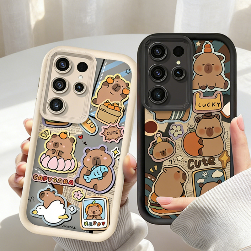 Cute Capybara Hamburger Phone  - Phone Cases For Samsung S21 5G review and price
