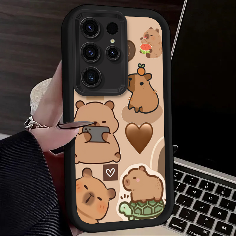 Cute Capybara Hamburger Phone  - Phone Cases For Samsung S21 5G review and price